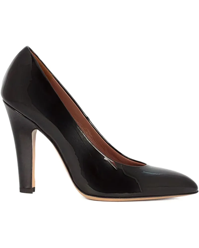 Paris Texas 100mm patent-leather heeled pumps - Schwarz Schwarz