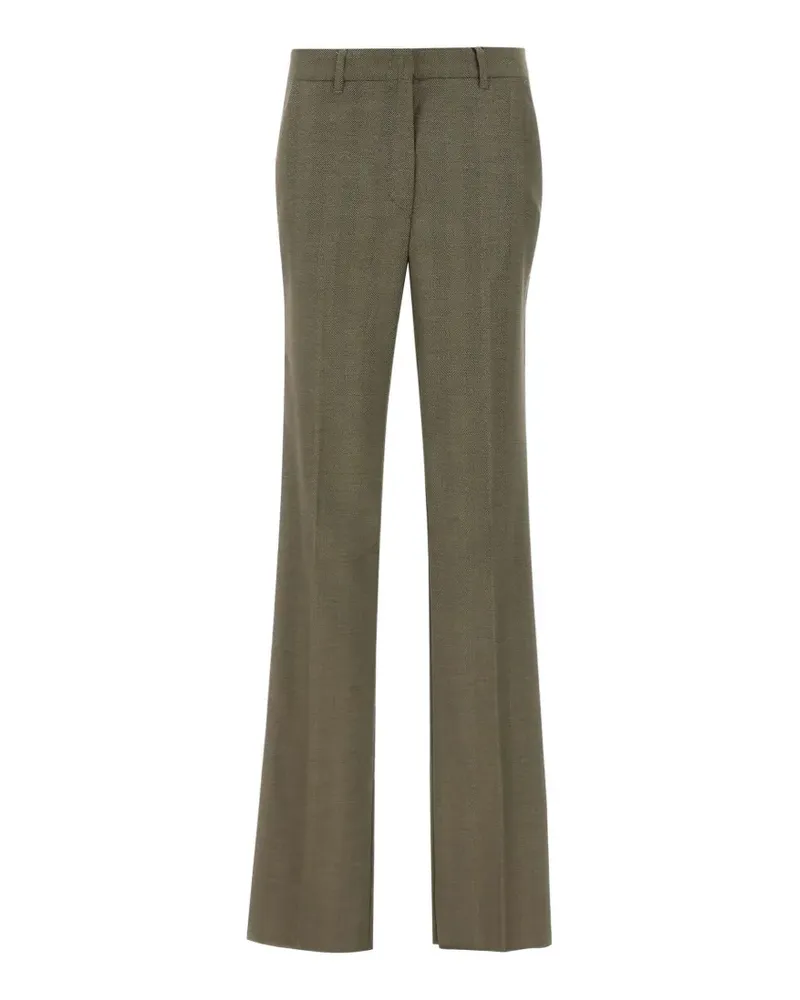MARELLA Edison herringbone-look trousers - Grün Grün