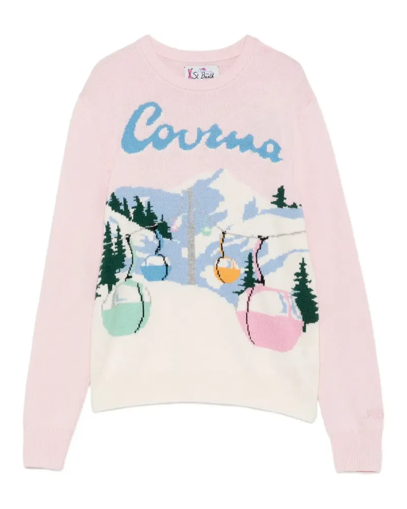 MC2 Saint Barth Courmayeur intarsia-knit sweater - Rosa Rosa