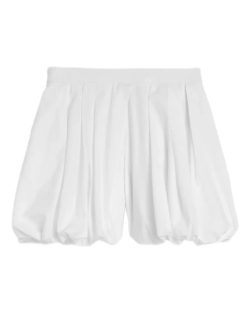 Jil Sander Geraffte Shorts mit Ballonsaum - Weiß Weiß