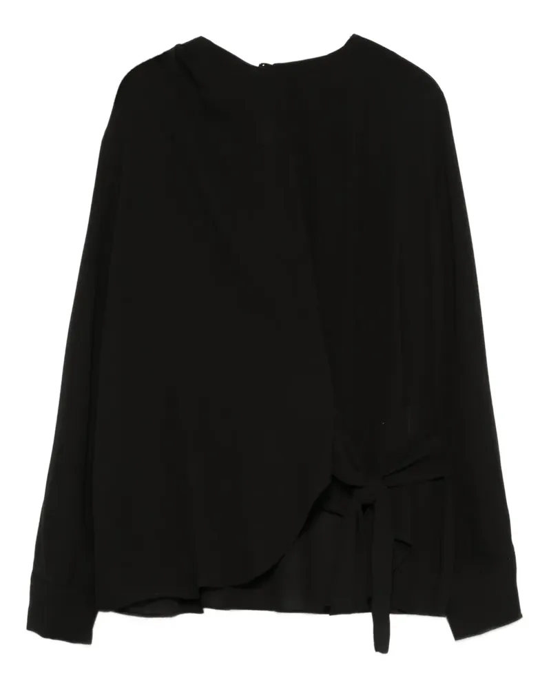 Blanca tie-detail top - Schwarz Schwarz