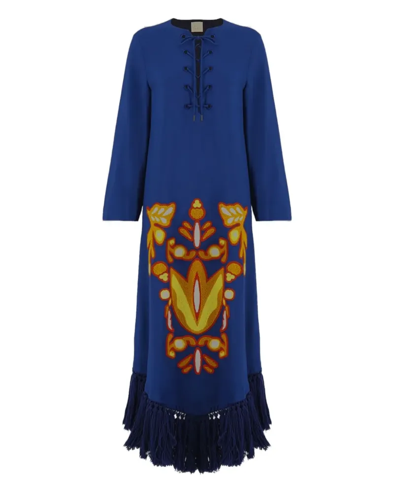 PAULA Onyx Estate Maxikleid - Blau Blau