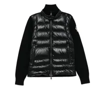 Jacke mit Kontrasteinsätzen - Schwarz