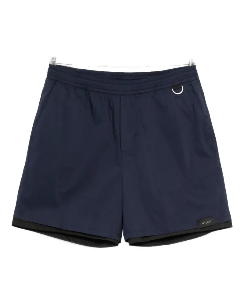 Low Brand logo-patch shorts - Blau Blau