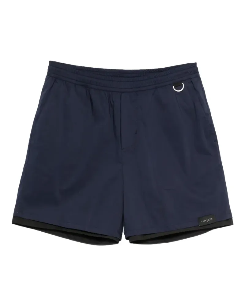 Low Brand Shorts mit Logo-Patch - Blau Blau