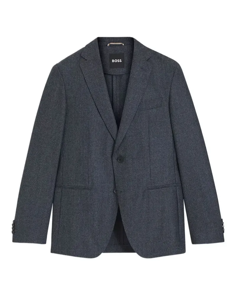 HUGO BOSS textured blazer - Blau Blau