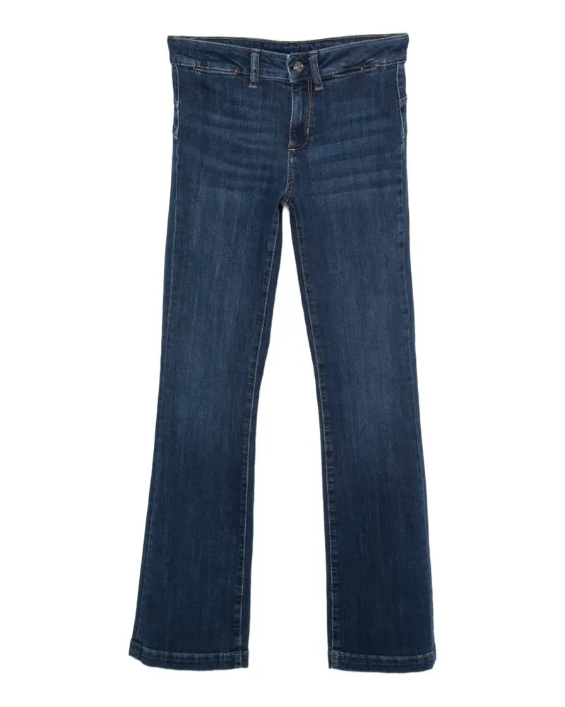 Liu Jo Bootcut-Jeans mit Whiskering-Effekt - Blau Blau