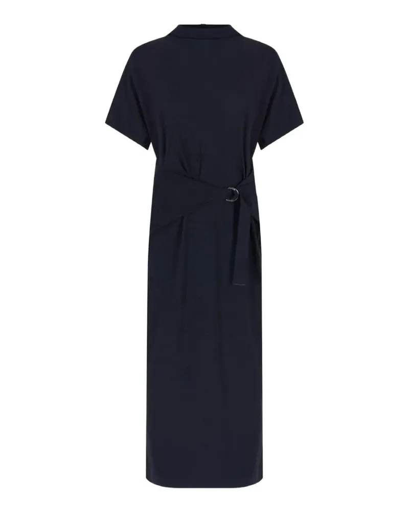 Brunello Cucinelli Kurzärmeliges Midikleid - Blau Blau