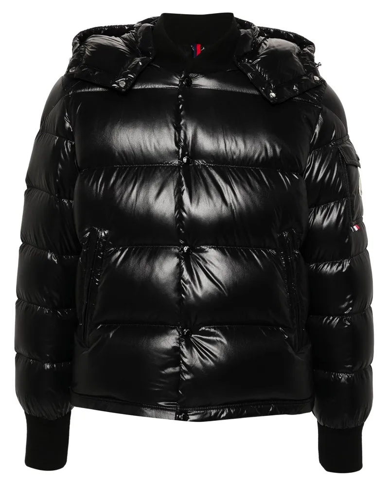 Moncler Gefütterte Maljasset Jacke - Schwarz Schwarz