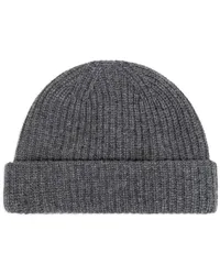 Yves Salomon Gestrickte Beanie Grau