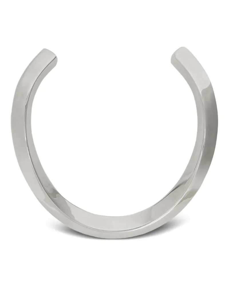Jil Sander Choker mit Logo - Silber Silber