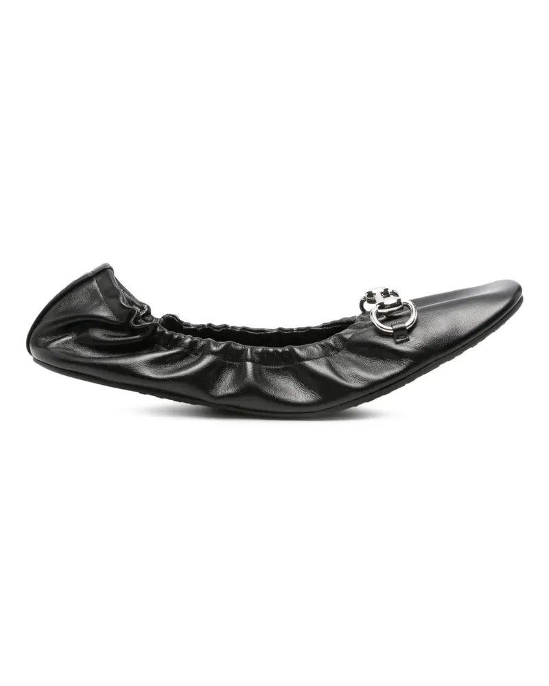 Gucci Prima Horsebit Ballerinas - Schwarz Schwarz