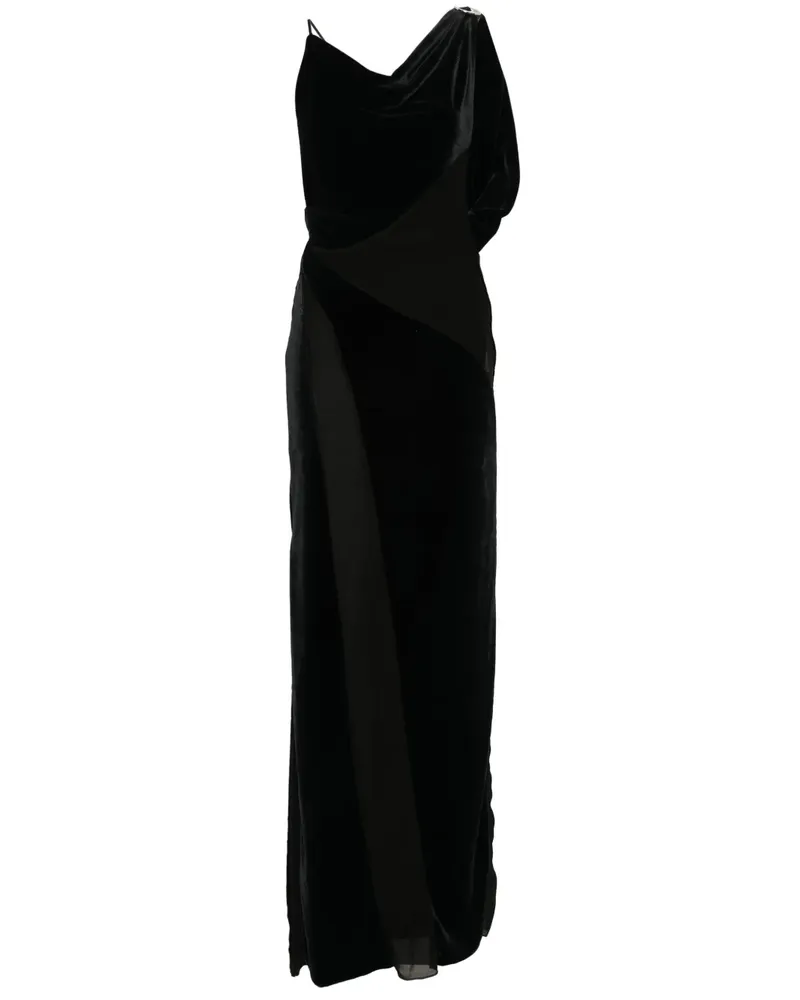 COPERNI Maxikleid mit Logo-Schild - Schwarz Schwarz
