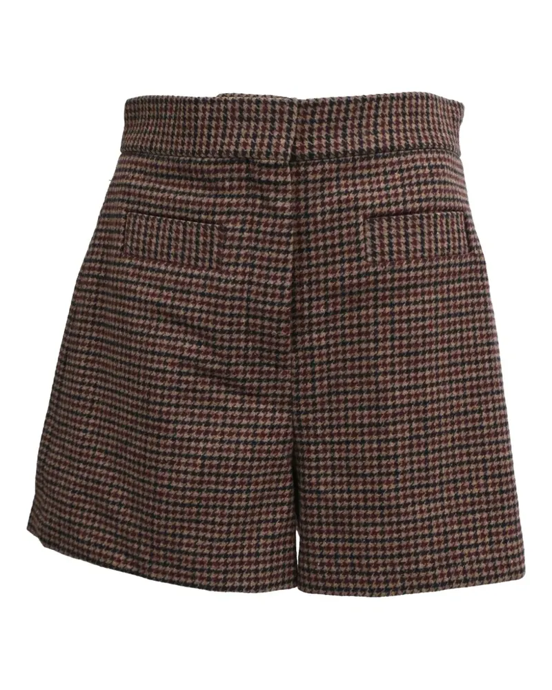 Sandro houndstooth tweed shorts - Braun Braun