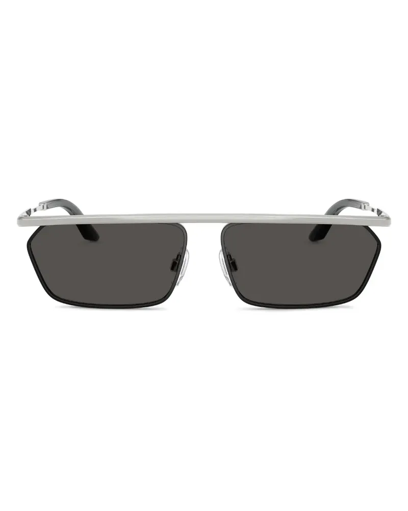 Dolce & Gabbana Sonnenbrille mit geometrischem Gestell - Silber Silber