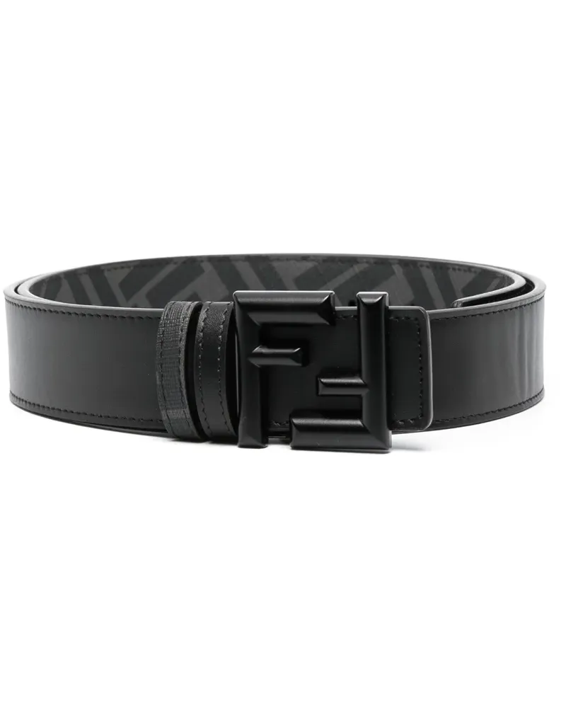 Fendi Gürtel mit FF-Schnalle - Schwarz Schwarz