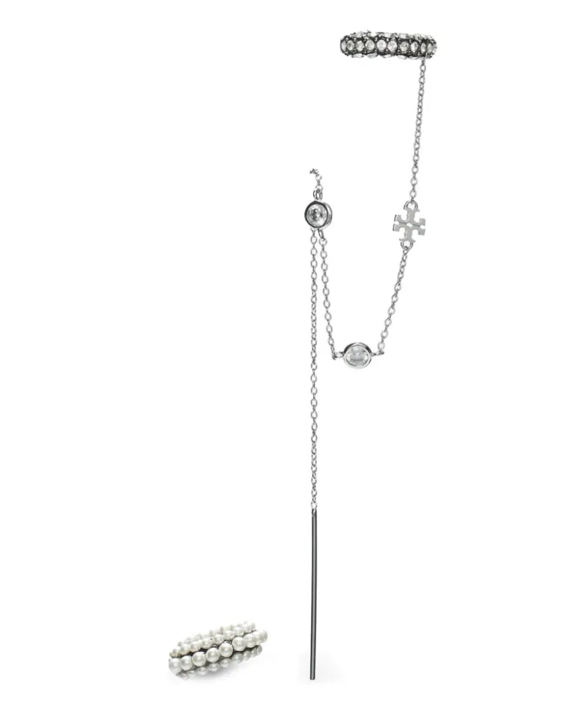 Tory Burch Ear Cuff mit Perlen - Silber Silber