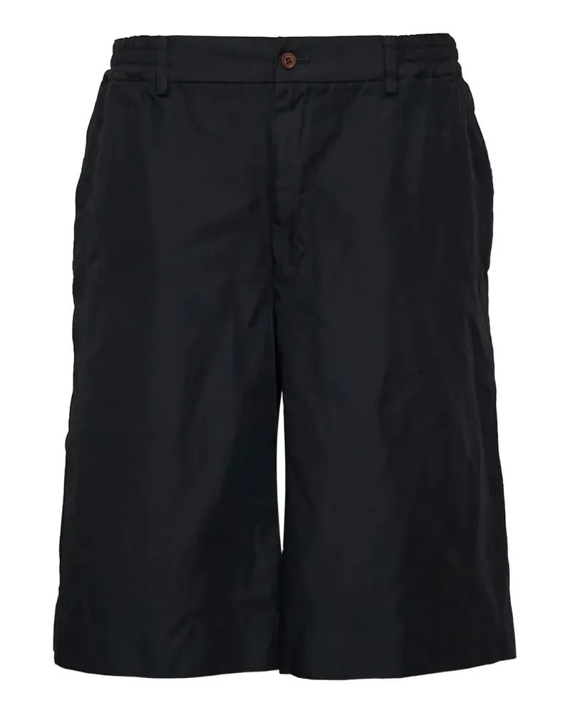 Comme des Garçons elasticated-waistband wide-leg shorts - Schwarz Schwarz
