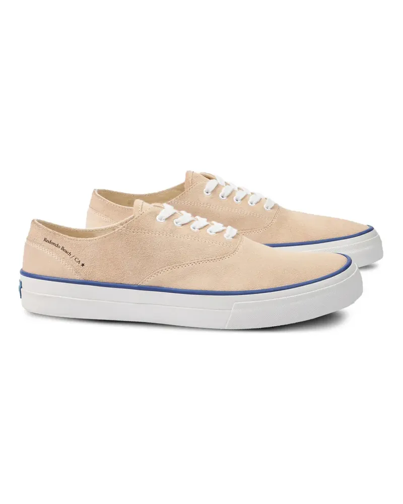 Fortela suede lace-up sneakers - Nude Nude