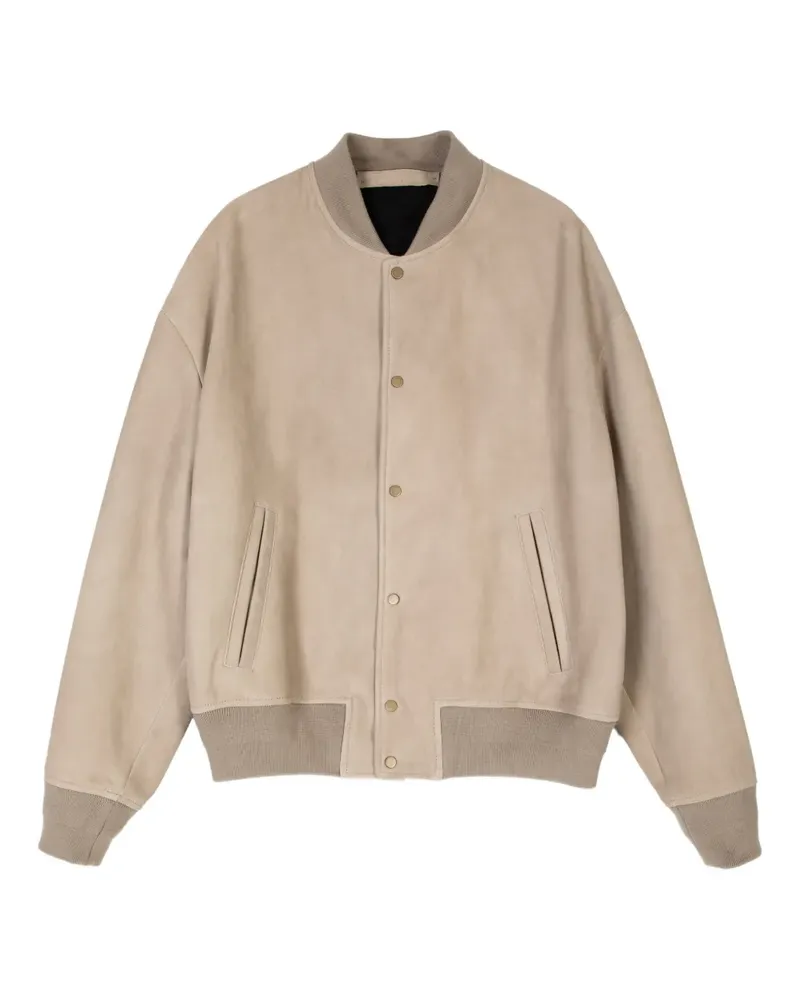 Salvatore Santoro Bomberjacke mit Knopfverschluss - Nude Nude