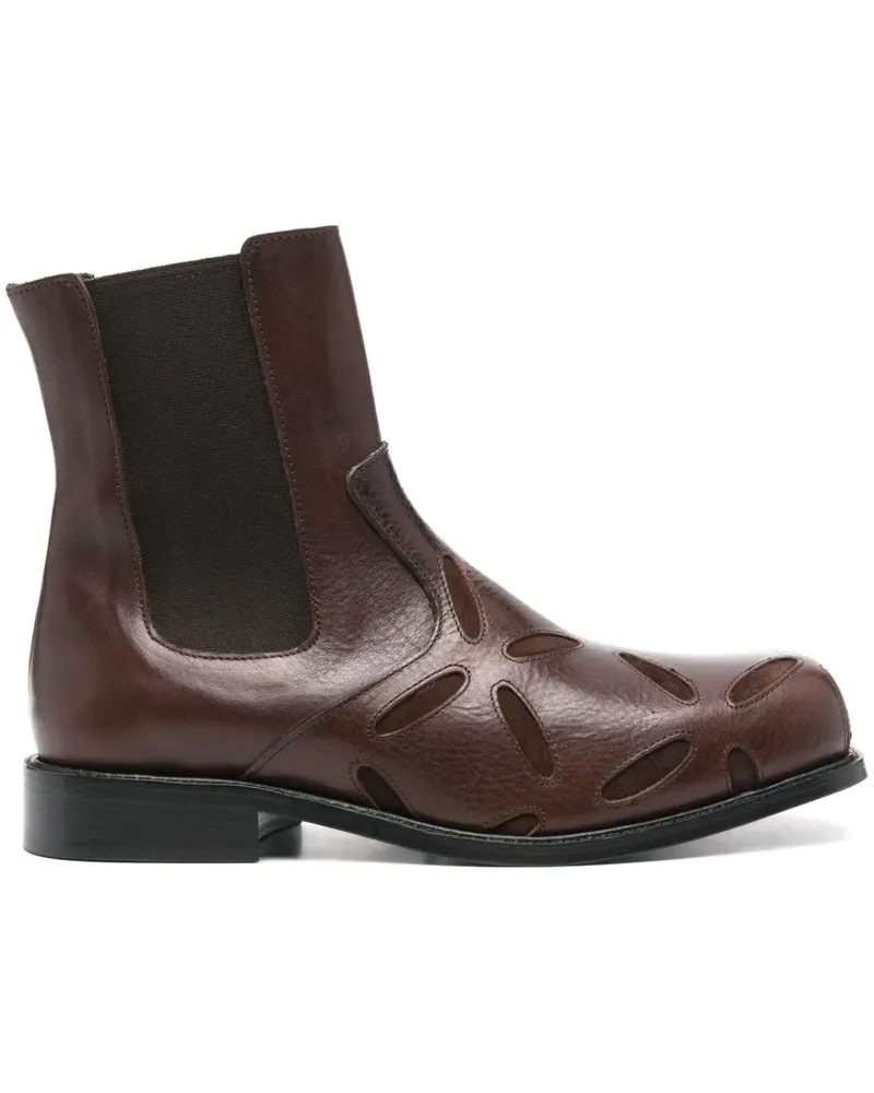 STEFAN COOKE Slashed Stiefel - Braun Braun