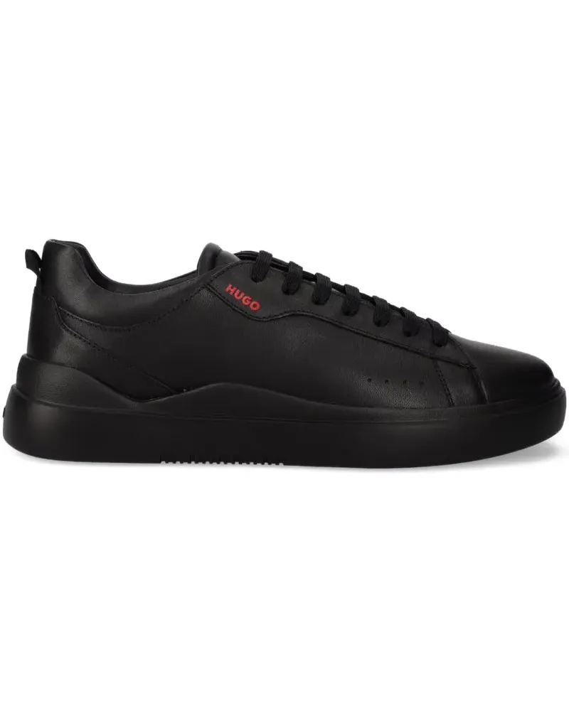 HUGO BOSS leather sneakers - Schwarz Schwarz