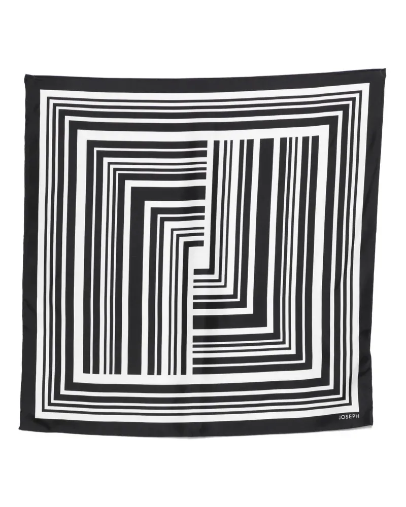 Joseph Kenza striped scarf - Schwarz Schwarz