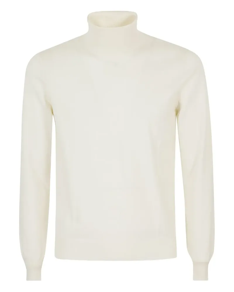 Tagliatore Pullover mit Stehkragen - Weiß Weiß