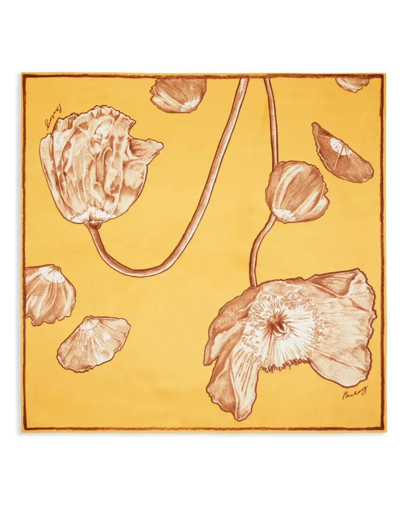 Burberry Schal aus Seide - Gelb Gelb