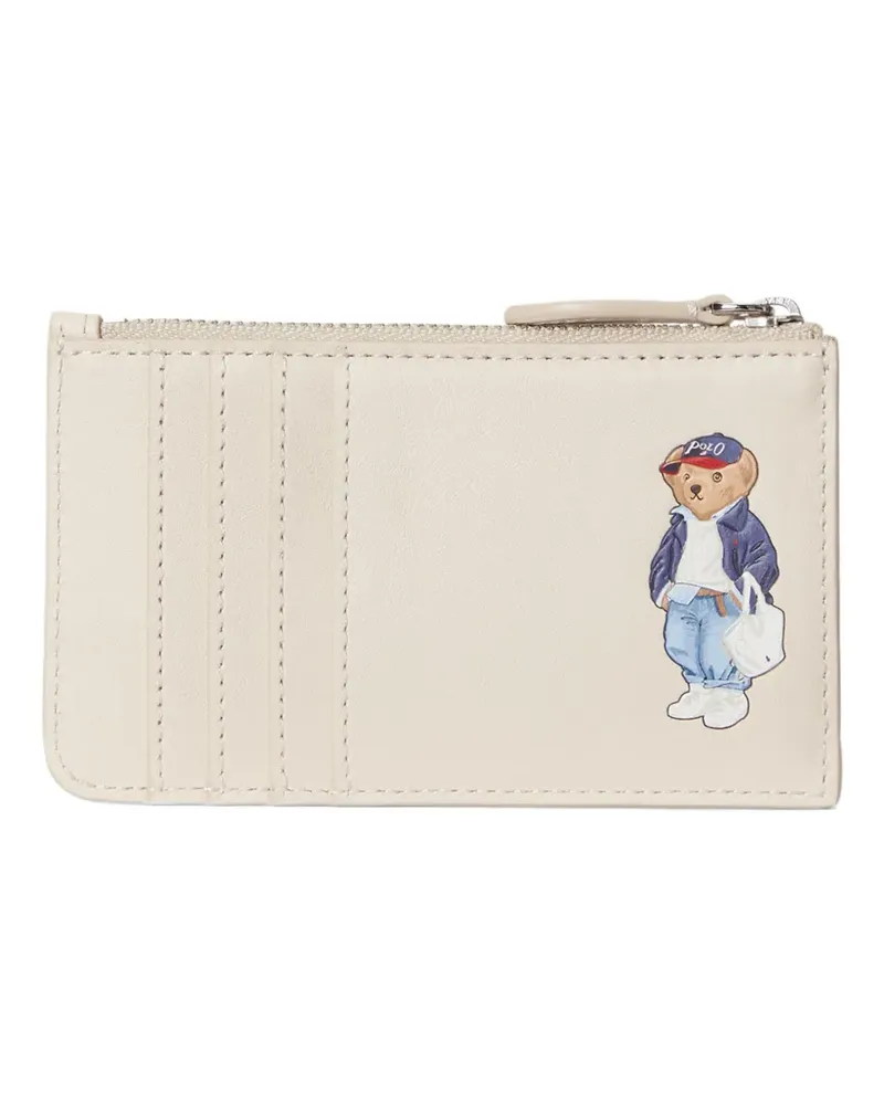 Ralph Lauren Polo Bear Kartenetui aus Leder - Nude Nude