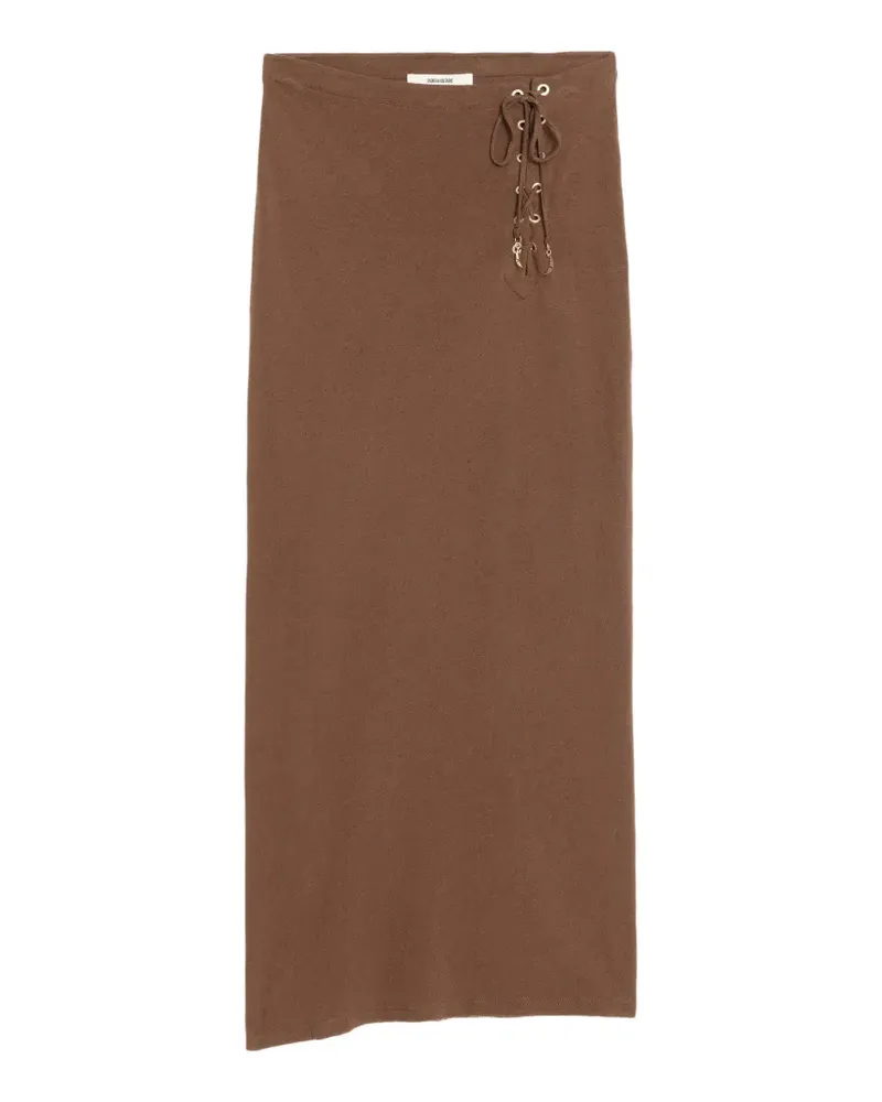 Zadig & Voltaire Rock mit Schnürung - Braun Braun