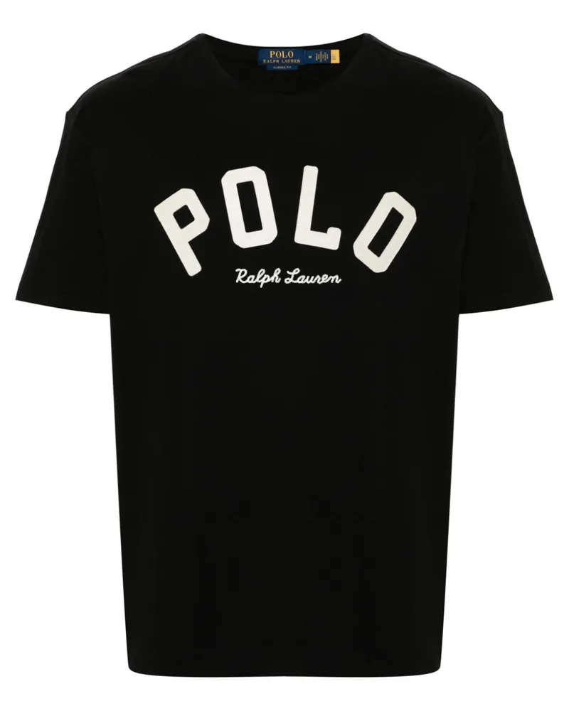 Ralph Lauren T-Shirt mit Logo-Applikation - Schwarz Schwarz