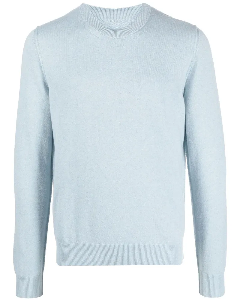 Maison Margiela Kaschmirpullover mit rundem Ausschnitt - Blau Blau
