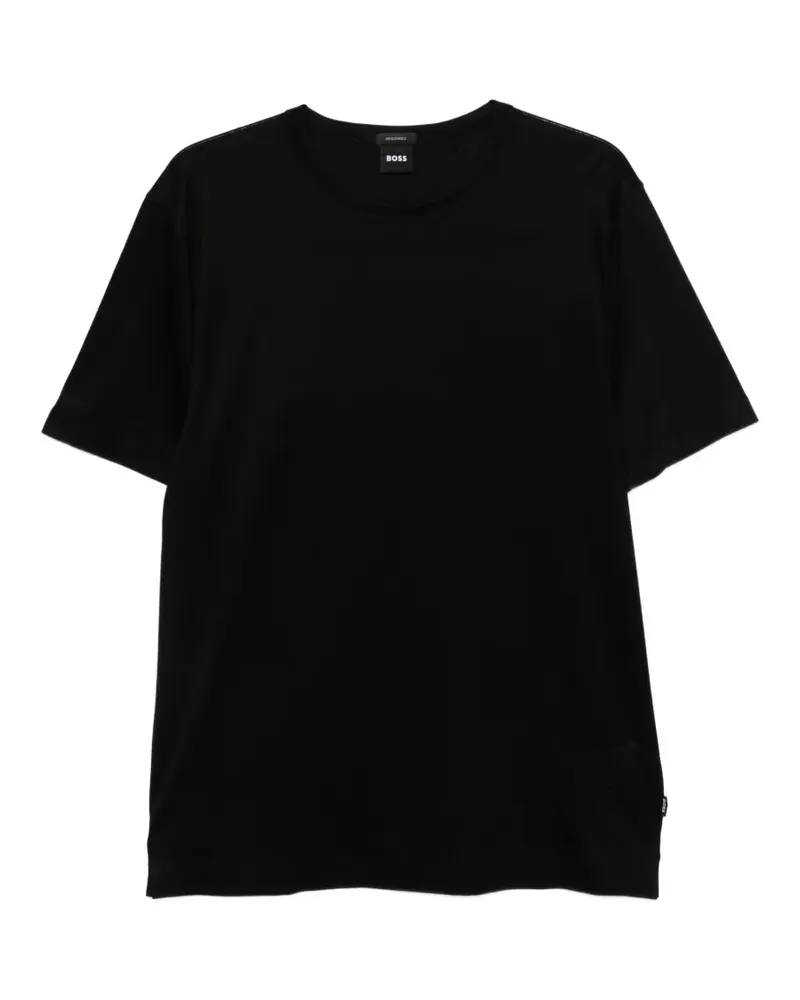 HUGO BOSS Kurzärmeliges Thompson T-Shirt - Schwarz Schwarz