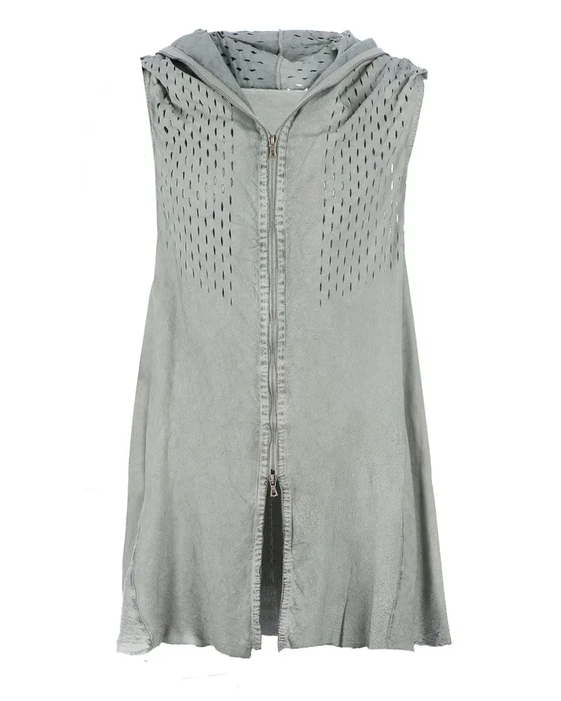 Isaac Sellam perforated long gilet - Grau Grau