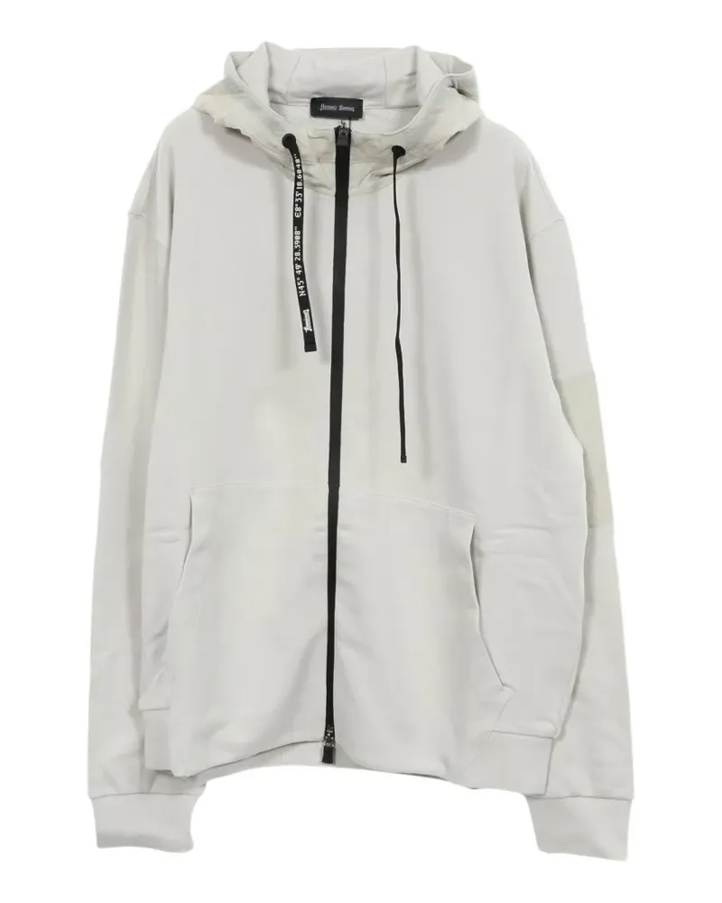 Herno 2020s zip-up hoodie - Weiß Weiß