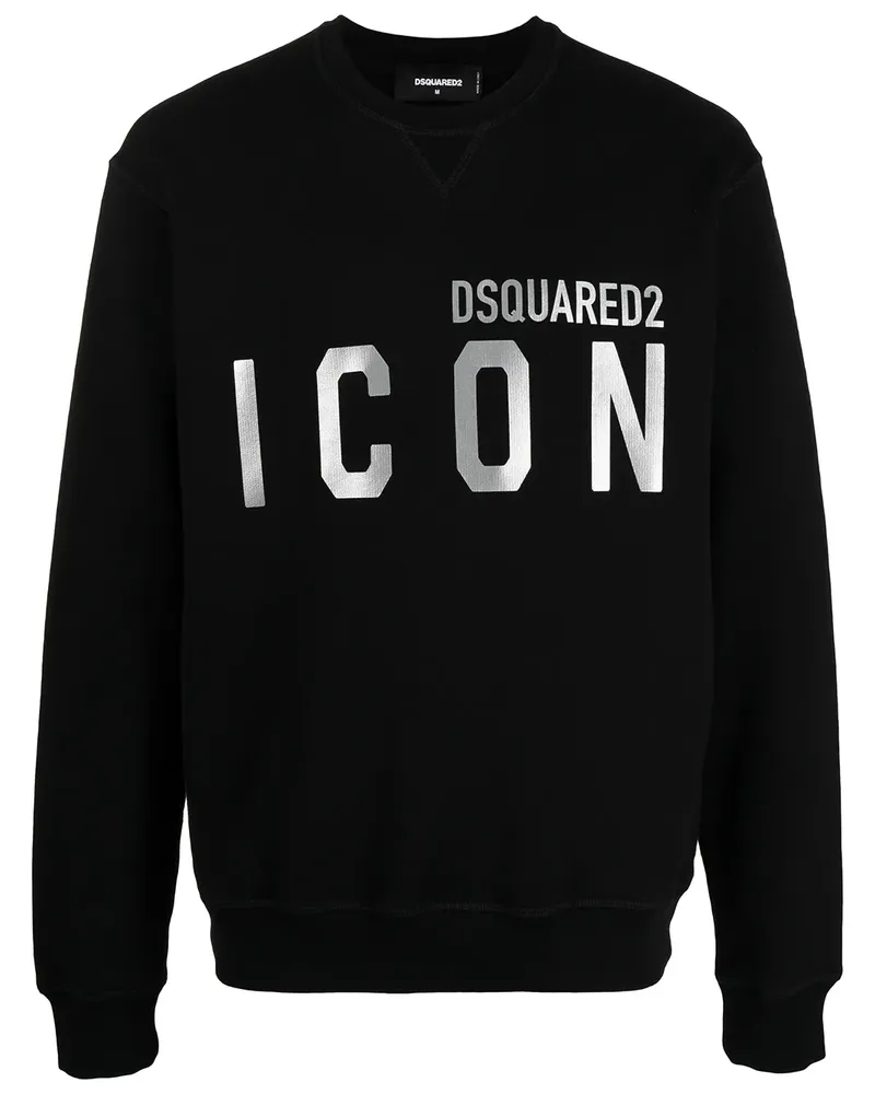 Dsquared2 Sweatshirt mit "Icon"-Print - Schwarz Schwarz