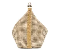 Rue Clutch mit Kristallen - Gold