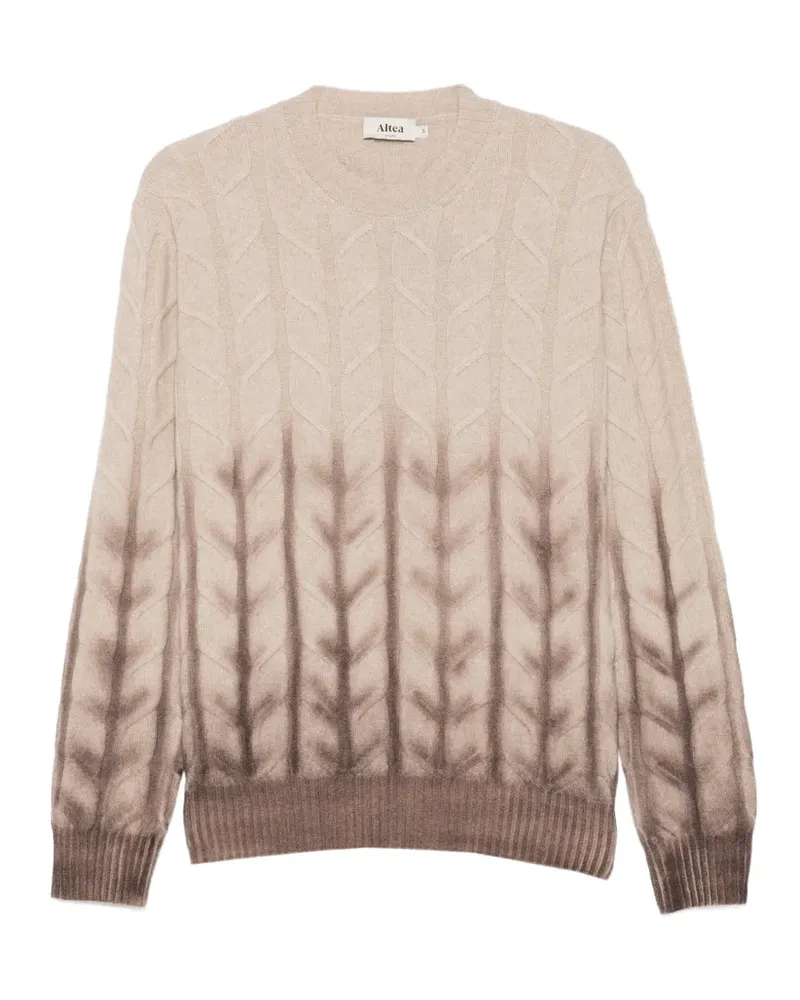 Altea Pullover mit Zopfmuster und Ombré-Effekt - Nude Nude