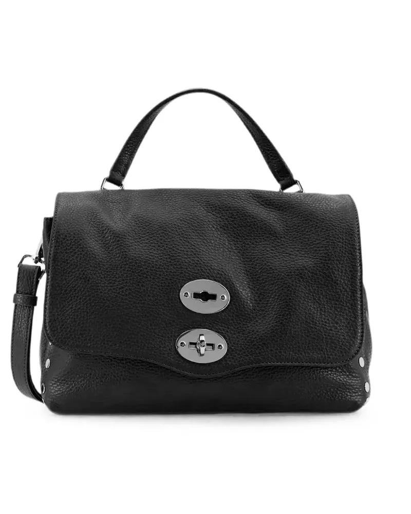 Zanellato small Postina textured-leather shoulder bag - Schwarz Schwarz