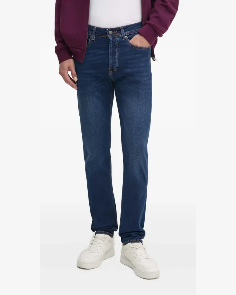 Liu Jo logo-patch jeans - Blau Blau