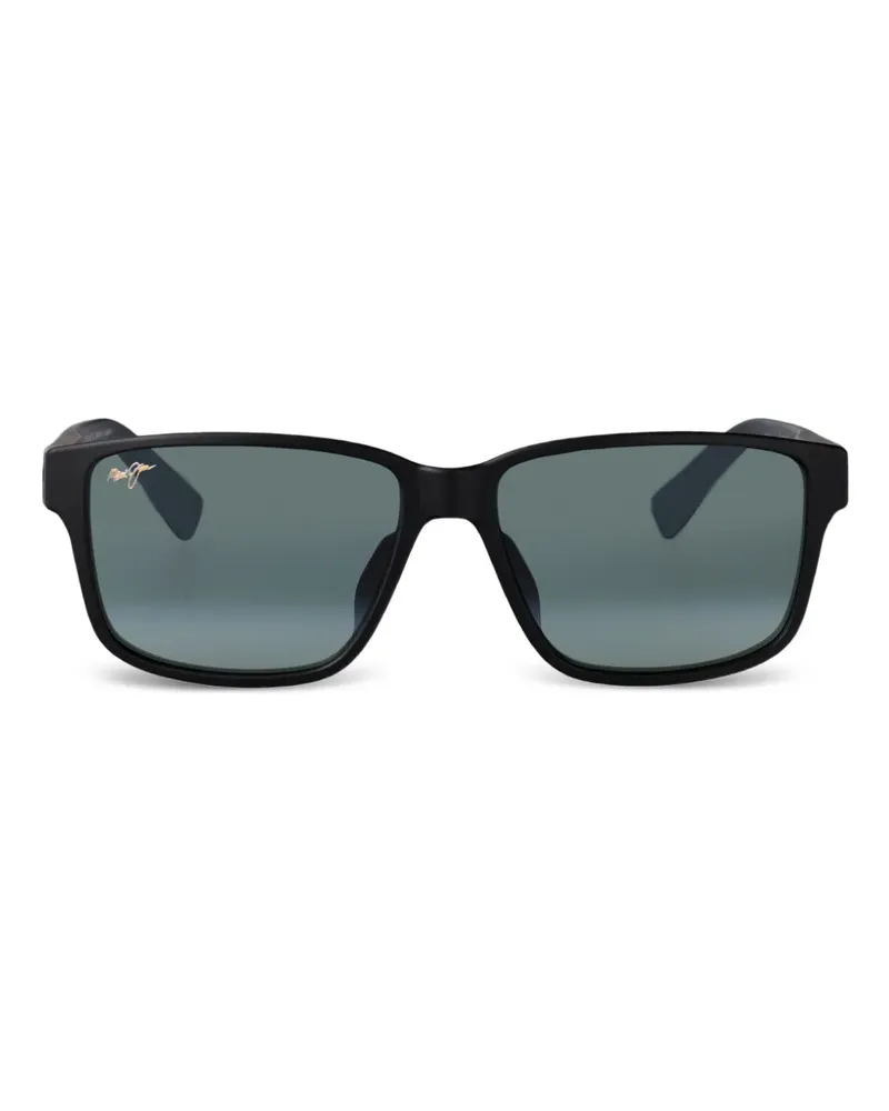 Maui Jim Sonnenbrille mit eckigem Gestell - Schwarz Schwarz