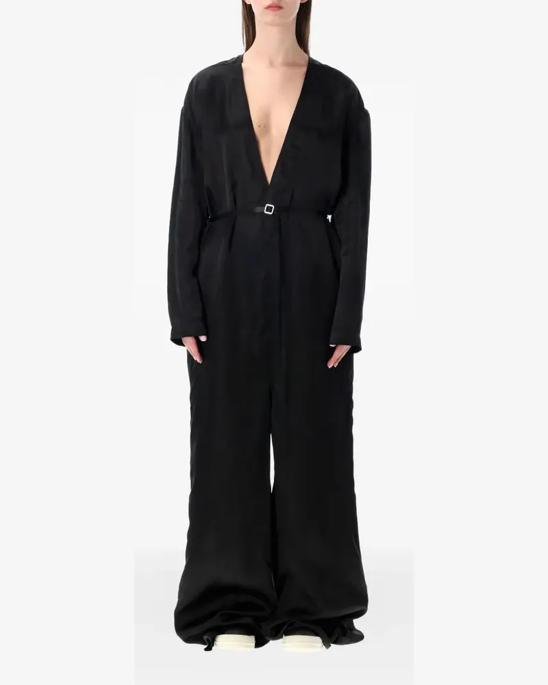 Rick Owens LS Long jumpsuit - Schwarz Schwarz