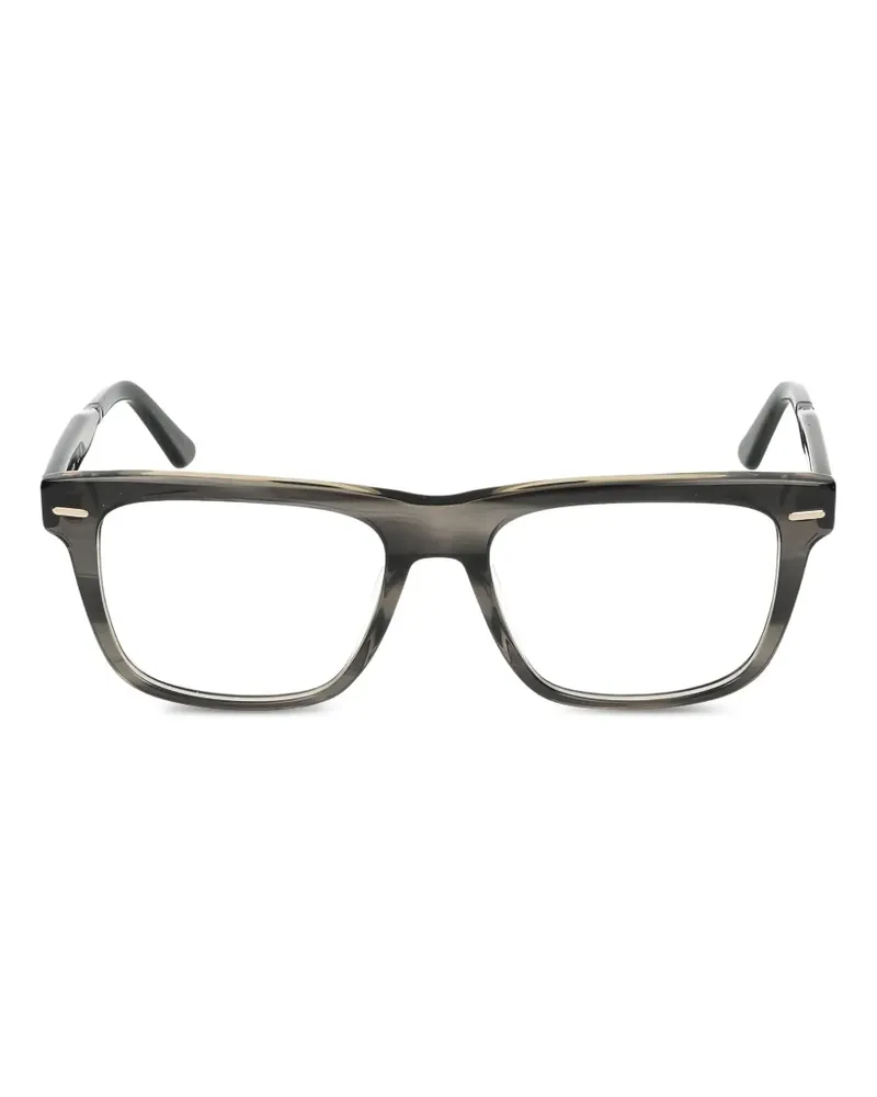 Calvin Klein Eckige Brille mit Streifen - Grau Grau