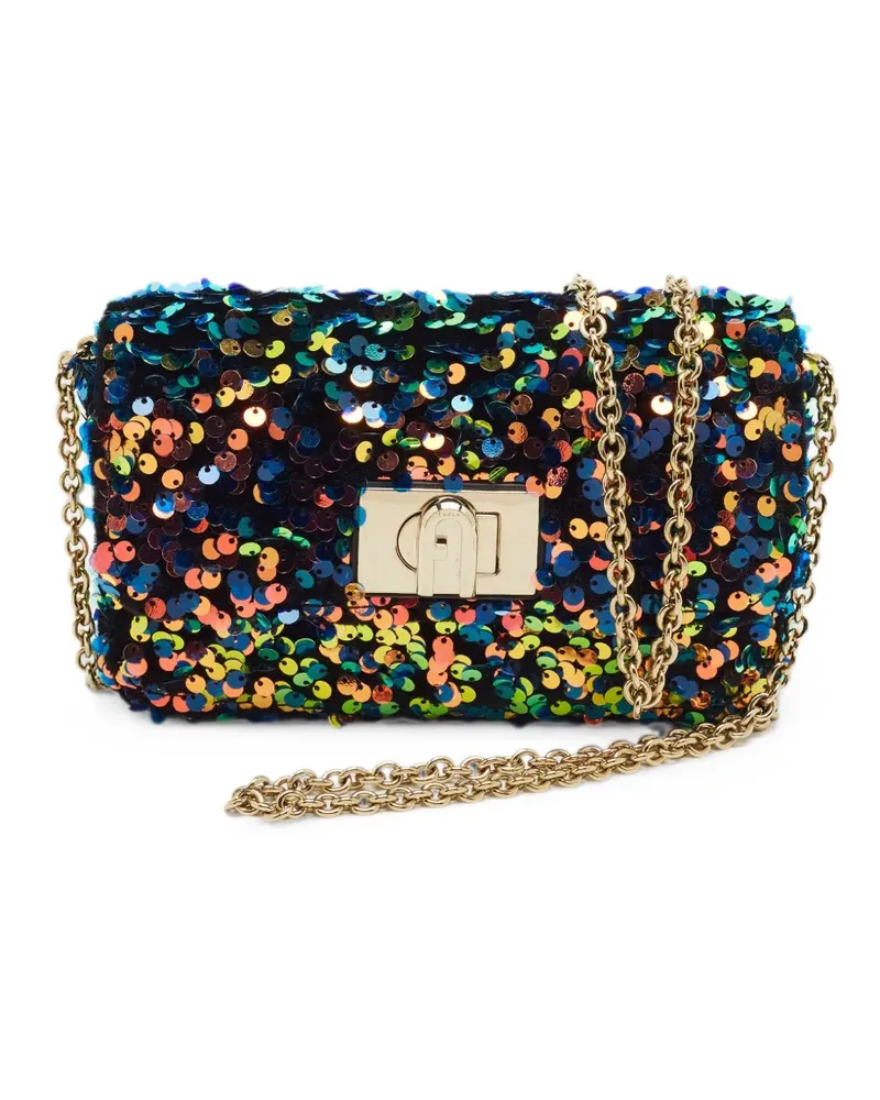 Furla 1927 sequin-embellished shoulder bag - Schwarz Schwarz