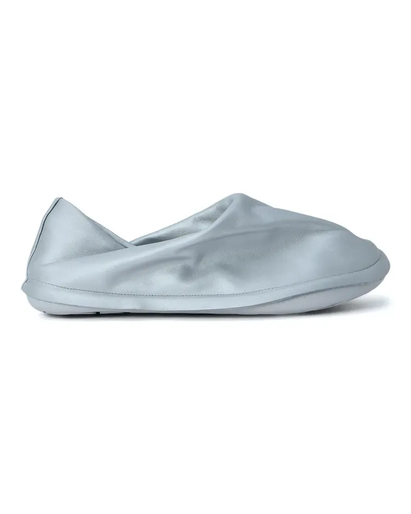 Camper x ISSEY MIYAKE Peu Form Slipper aus Leder - Silber Silber