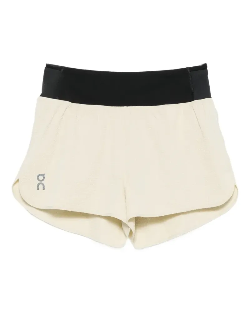 ON logo-print elasticated-waistband shorts - Nude Nude