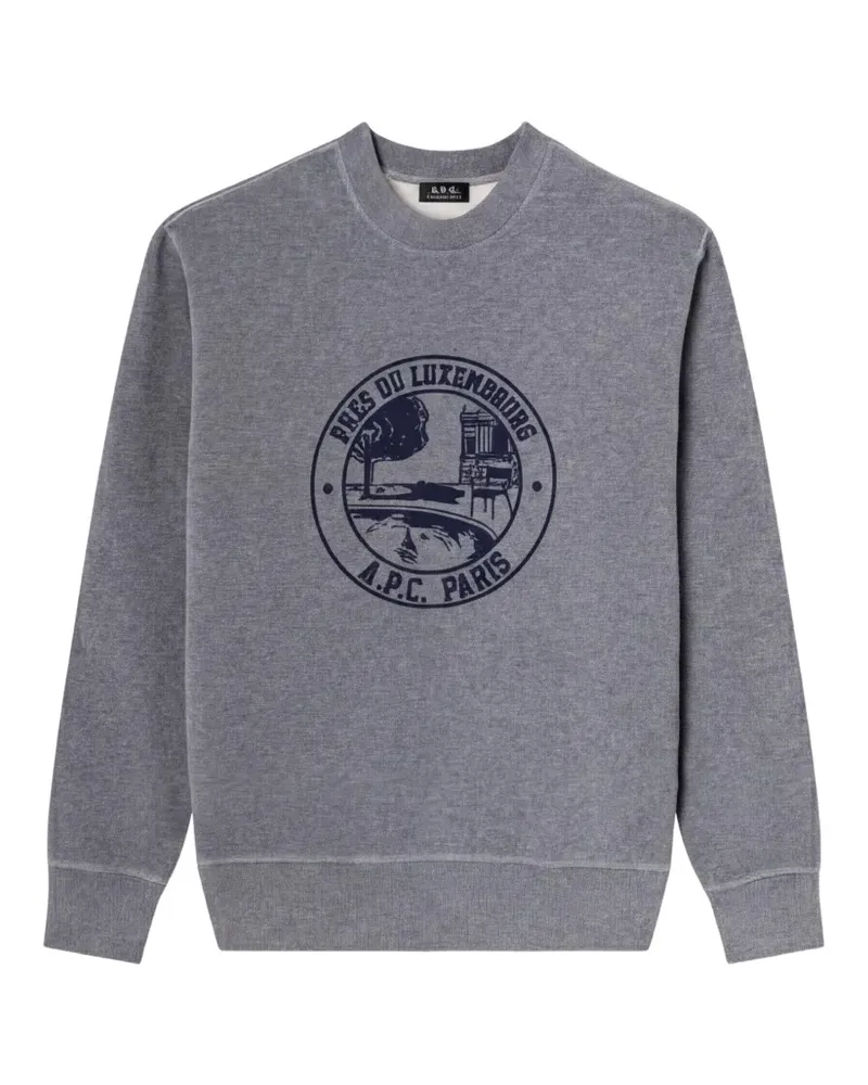 A.P.C. Sweatshirt mit Garten-Logo - Grau Grau