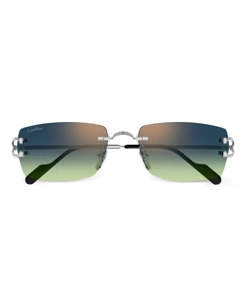 Cartier C Décor rimless sunglasses - Silber Silber