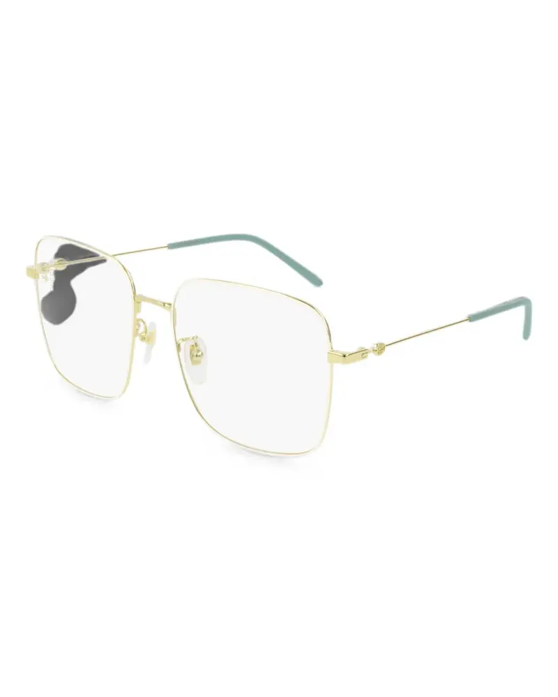 Gucci Eckige Brille - Gold Gold